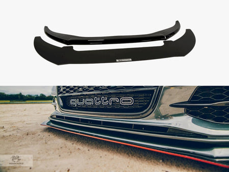Maxton Design Front Racing Splitter Audi S6 / A6 C7 S-line (2 Splitters = 1 SET) (2011-2014) - AU-A6-C7-SLINE-FD2+CNCA - Image 1