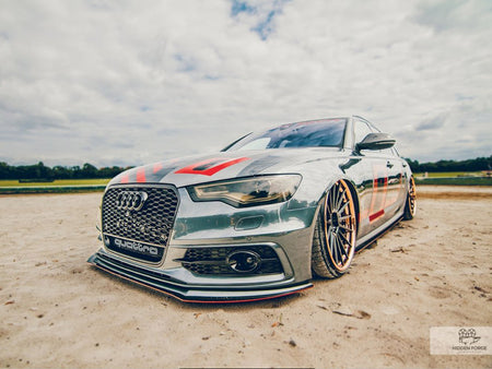 Maxton Design Front Racing Splitter Audi S6 / A6 C7 S-line (2 Splitters = 1 SET) (2011-2014) - AU-A6-C7-SLINE-FD2+CNCA - Image 2