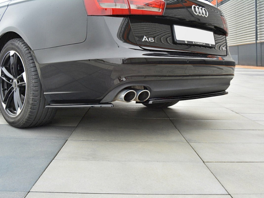 Maxton Design Rear Side Splitters Audi A6 C7 - Textured - AU-A6-C7-AV-RSD1T - Image 1