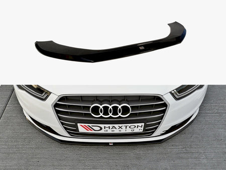 Maxton Design Front Splitter Audi A6 C7 Ultra (Facelift) (2014-2017) - Carbon Look - AU-A6-C7-U-FD1C - Image 1