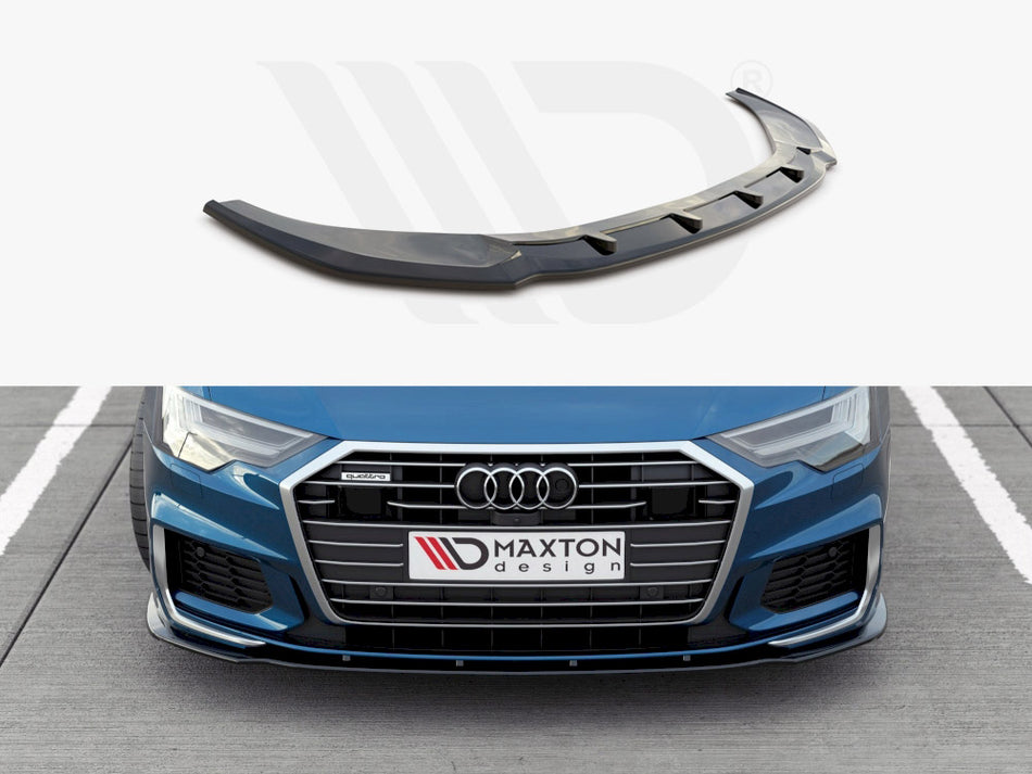 MAXTON DESIGN Front Splitter V.2 Audi A6 S-Line / S6 C8 - Carbon Look