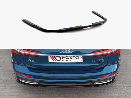 Maxton Design Central Rear Splitter Audi A6 S-Line C8 - AU-A6-C8-SLINE-RD1G - Image 1