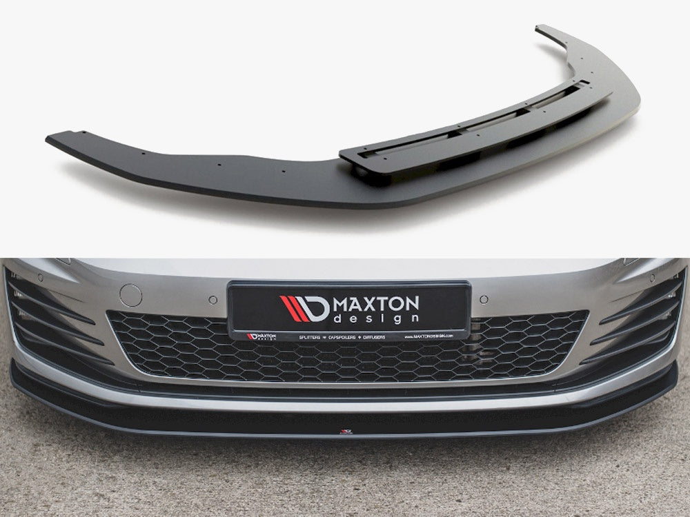 Maxton Design Street PRO Front Splitter VW Golf Mk7 GTI / GTD - VWGO7GTICNC-FD2B - Image 1