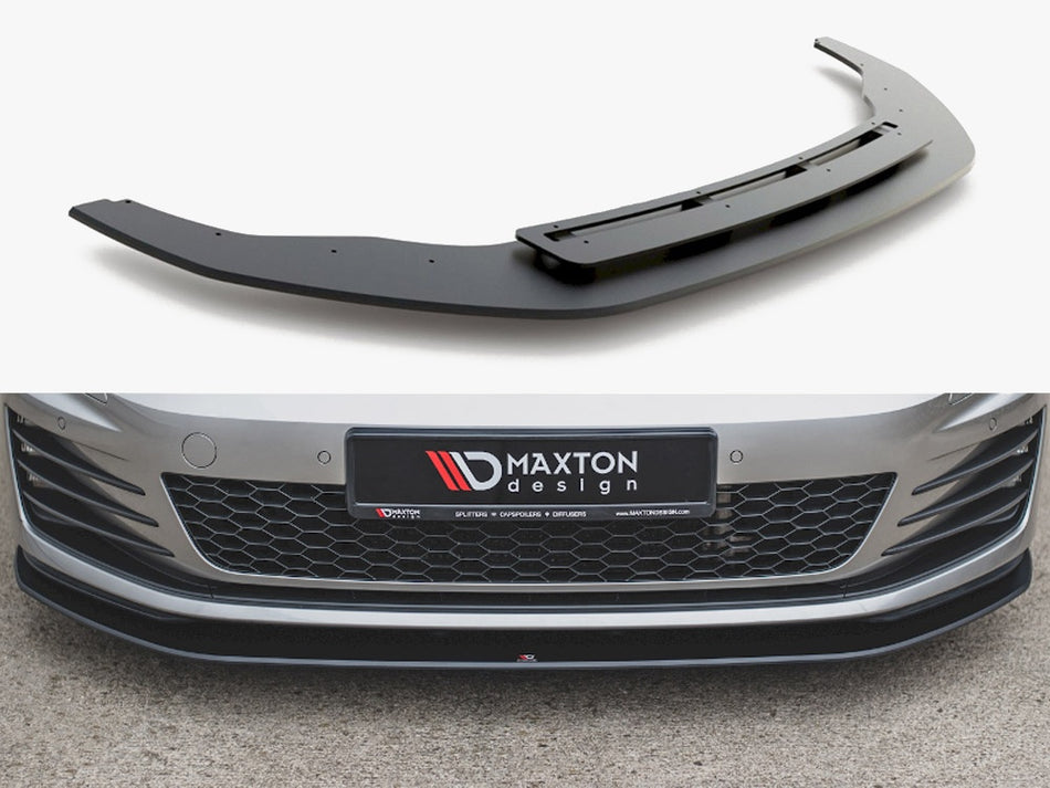 Maxton Design Street PRO Front Splitter VW Golf Mk7 GTI / GTD - VWGO7GTICNC-FD2B - Image 1