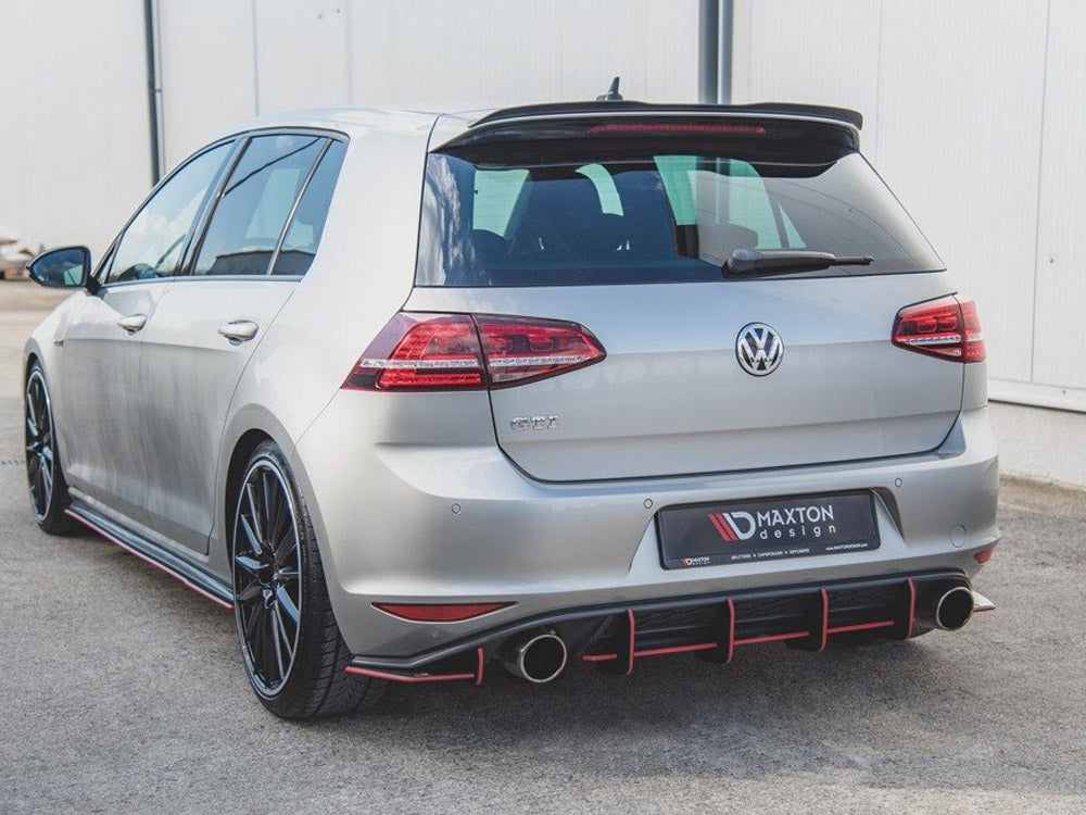 Maxton Design Street PRO Rear Diffuser V.1 VW Golf Mk7 GTI - VWGO7GTICNC-RS1B - Image 2