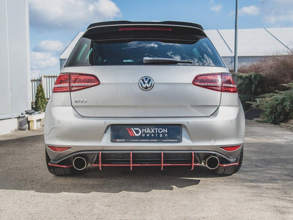 Maxton Design Street PRO Rear Diffuser V.2 VW Golf Mk7 GTI - VWGO7GTICNC-RS2B - Image 3