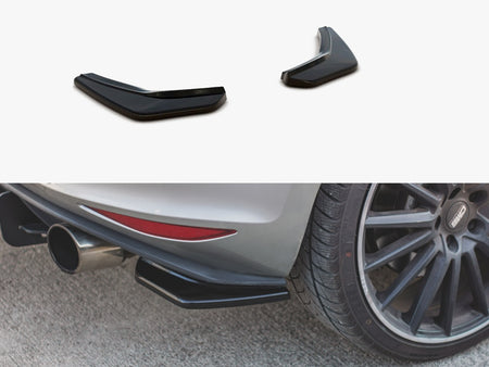 Rear Side Splitters V2 VW Golf 7 GTI (2013-2016) CARBON LOOK