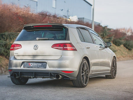 Rear Side Splitters V2 VW Golf 7 GTI (2013-2016) CARBON LOOK