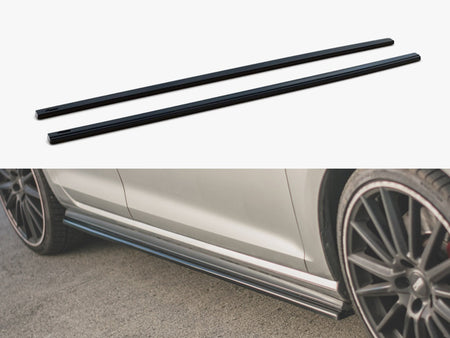 Maxton Design Side Skirts Diffusers V.2 VW Golf 7 GTI (narrow) - VW-GO-7/7F-GTI-SD2G - Image 1