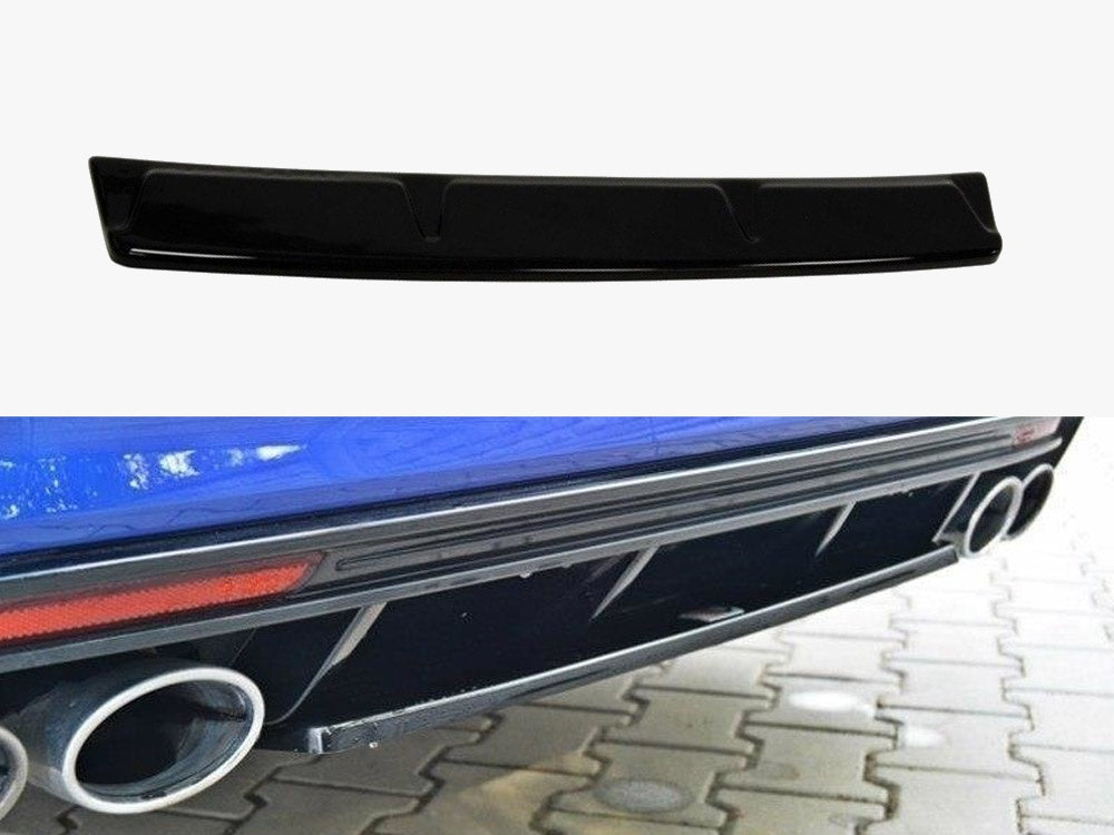 Maxton Design Central Rear Splitter VW Golf R Mk7 Estate - Textured - VW-GO-7-R-VA-RD1T - Image 1
