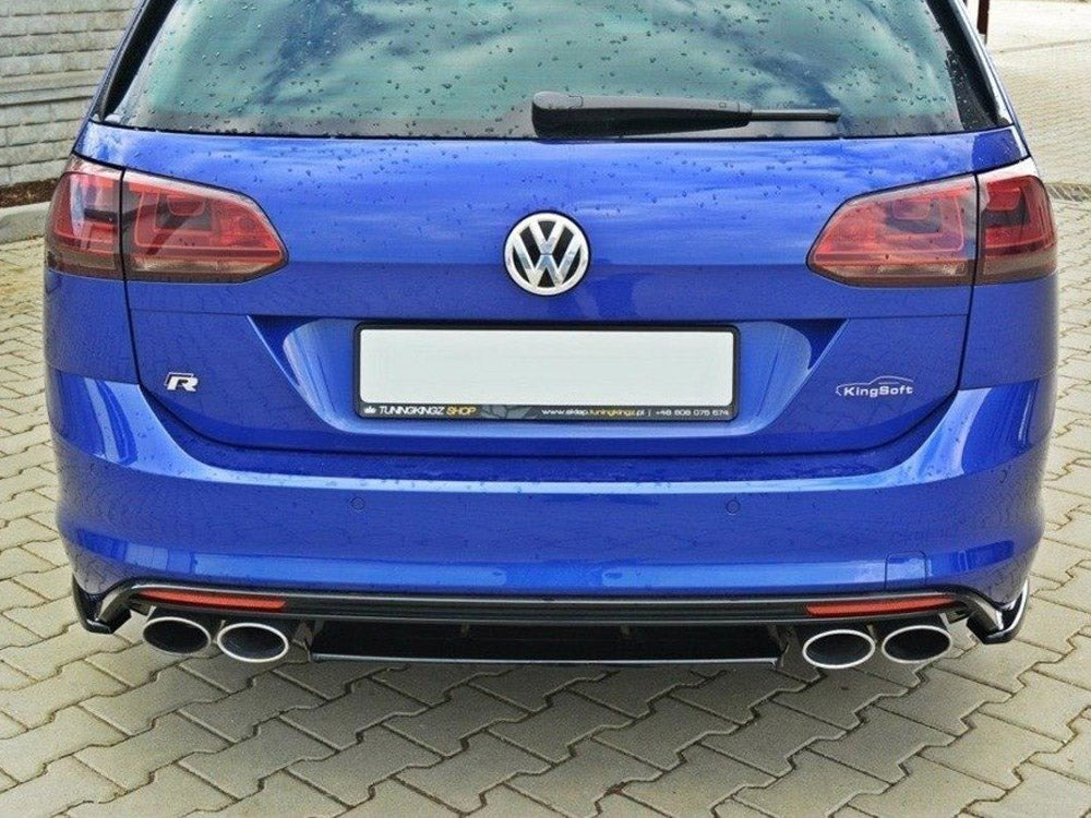 Central Rear Splitter VW Golf R Mk7 Estate - Textured