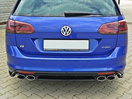 Maxton Design Central Rear Splitter VW Golf R Mk7 Estate - Carbon Look - VW-GO-7-R-VA-RD1C - Image 2