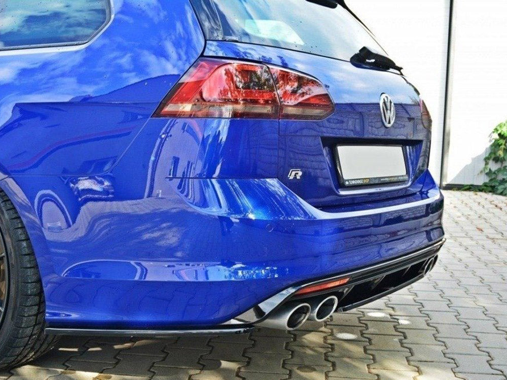 Central Rear Splitter VW Golf R Mk7 Estate - Textured