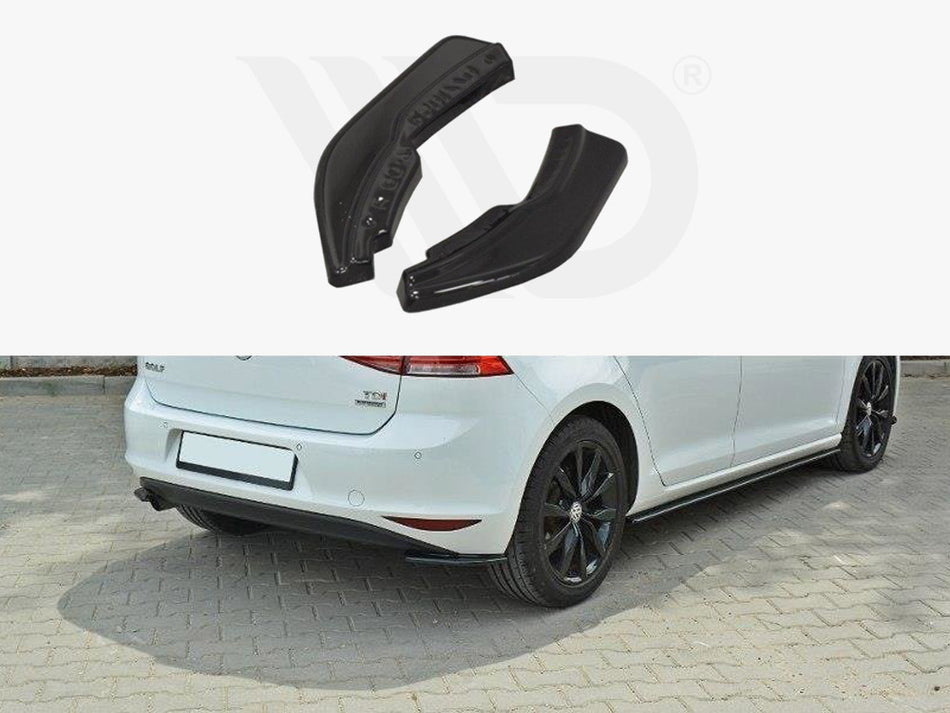 MAXTON DESIGN Rear Side Splitters VW Golf MK7 Standard (2012-2016) - Carbon Look