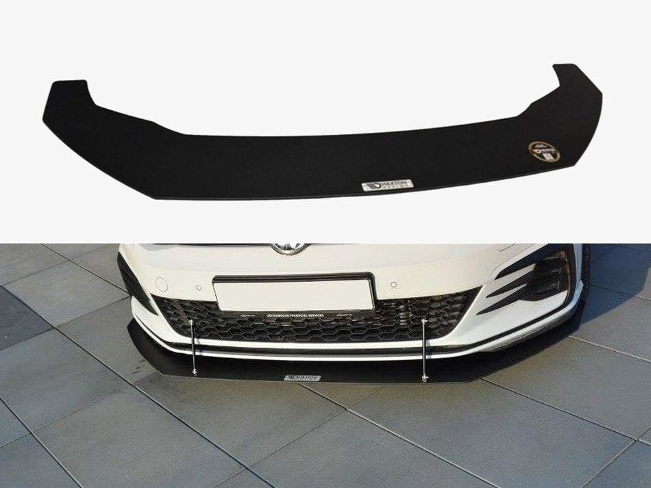 Maxton Design Front Racing Splitter V.1 VW Golf GTI 7.5 (2017-19) - VW-GO-7F-GTI-CNC-FD1A - Image 1