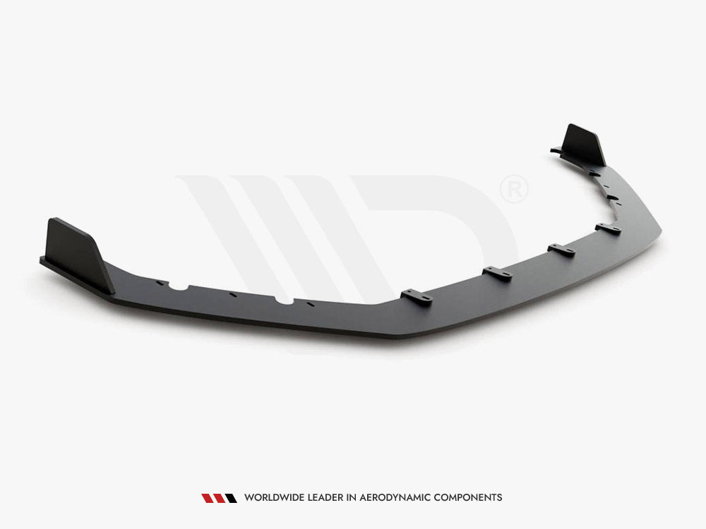 Maxton Design Street PRO Front Splitter VW Golf 7 GTI TCR - Black-Red - VWGO7FGTITCRCNC-FD1BRB - Image 6