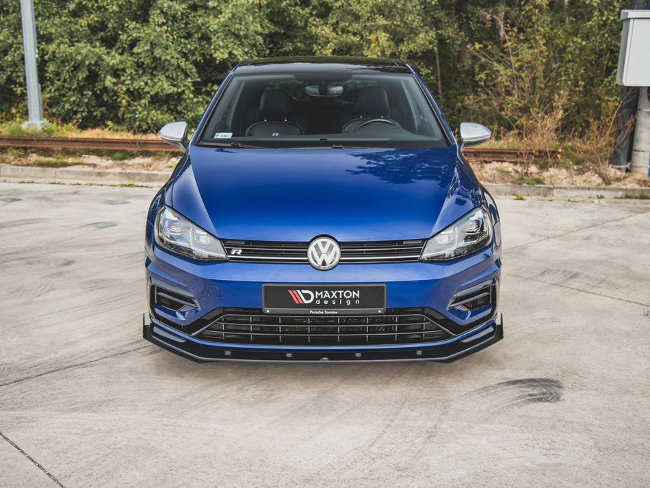 Maxton Design Street PRO Front Splitter + Flaps Volkswagen Golf R / R-Line Mk7 Facelift - VWGO7FRCNC-FD2B+FSF1G - Image 2