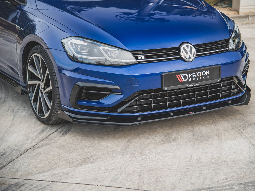 Maxton Design Street PRO Front Splitter + Flaps Volkswagen Golf R / R-Line Mk7 Facelift - VWGO7FRCNC-FD2B+FSF1G - Image 3