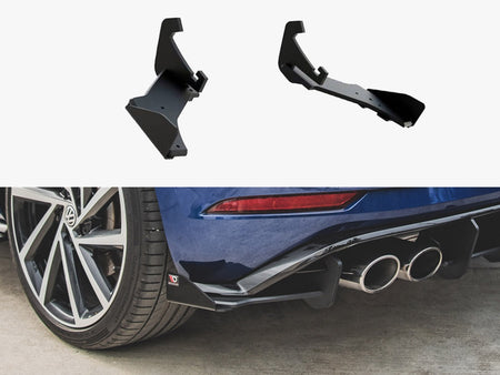 Maxton Design Street PRO Rear Side Splitters + Flaps Volkswagen Golf R Mk7 Facelift - VWGO7FRCNC-RSD1B+RSF1G - Image 1