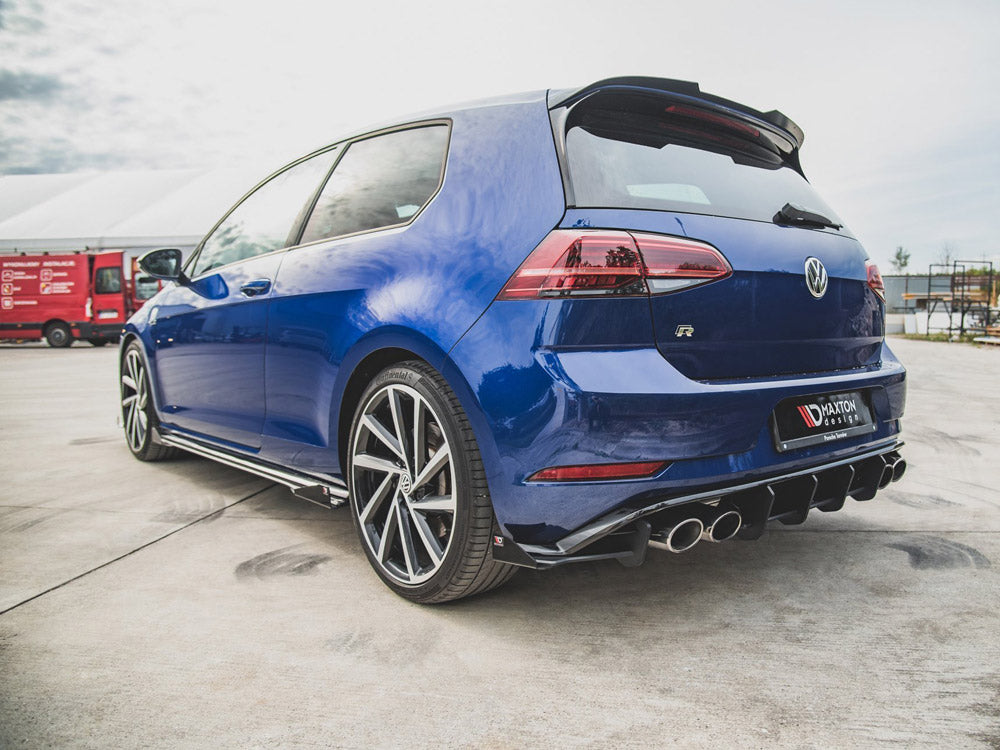 Maxton Design Street PRO Rear Side Splitters + Flaps Volkswagen Golf R Mk7 Facelift - VWGO7FRCNC-RSD1B+RSF1G - Image 3