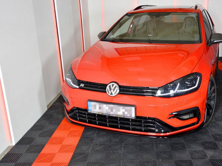 Front Splitter V.7 VW Golf 7 R / R-Line Facelift - Carbon Look