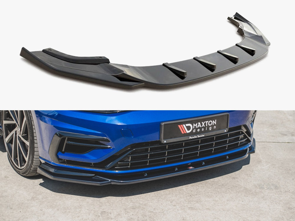 Maxton Design Front Splitter V.9 Volkswagen Golf R / R-Line Mk7 Facelift - VW-GO-7F-R-FD9G - Image 1