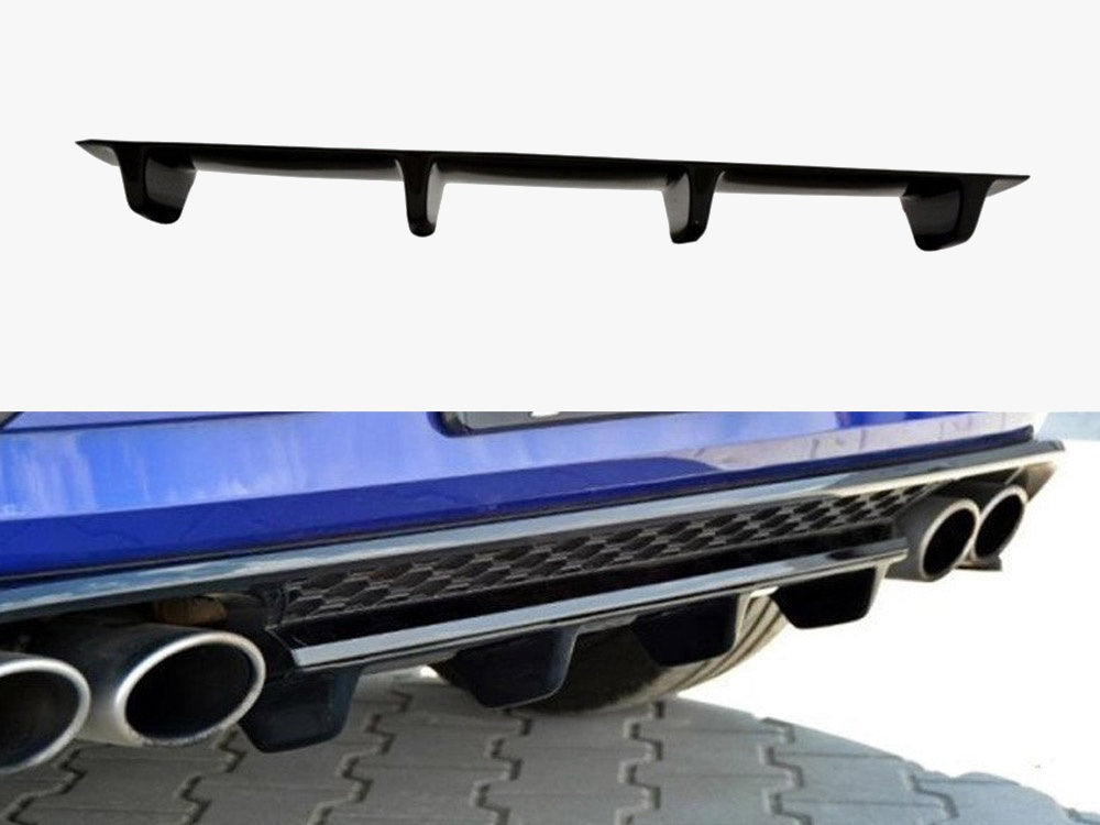 Maxton Design Rear Splitter Volkswagen Golf R / R-Line Hatchback Mk7 Facelift - VW-GO-7F-R-RS2G - Image 1