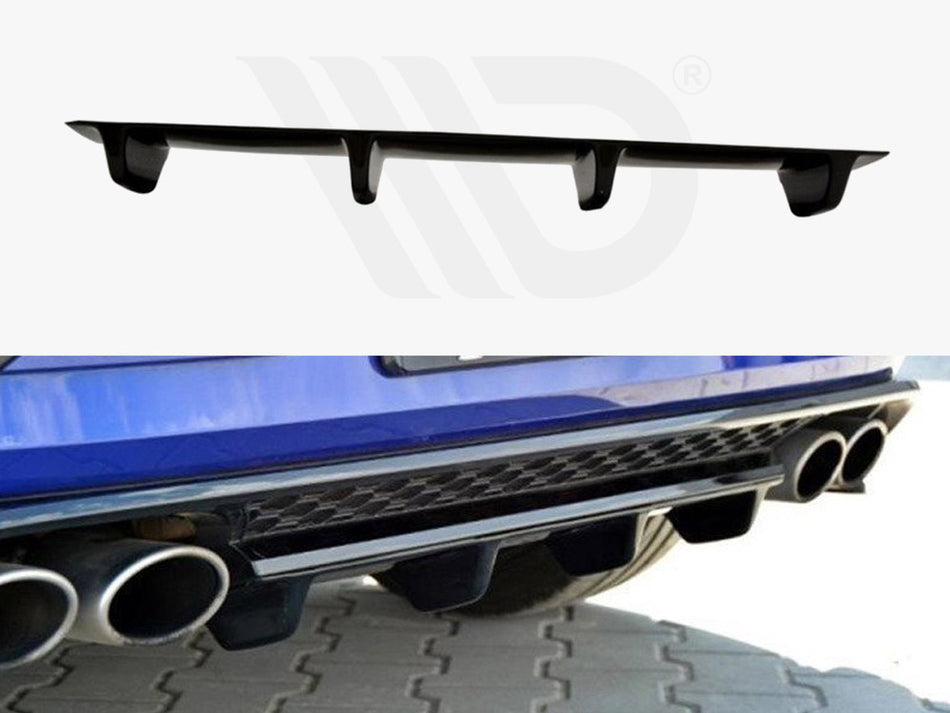 MAXTON DESIGN Rear Splitter Volkswagen Golf R Mk7 Facelift - Carbon Look