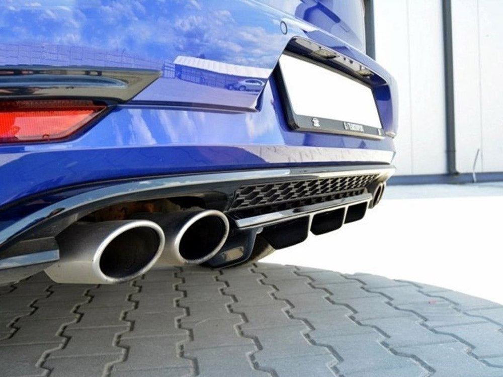 Maxton Design Rear Splitter Volkswagen Golf R / R-Line Hatchback Mk7 Facelift - VW-GO-7F-R-RS2G - Image 4