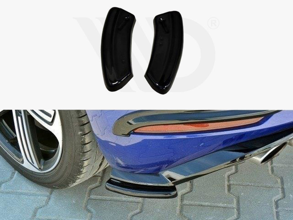 MAXTON DESIGN Rear Side Splitters VW Golf 7 R / R-Line Facelift - Textured