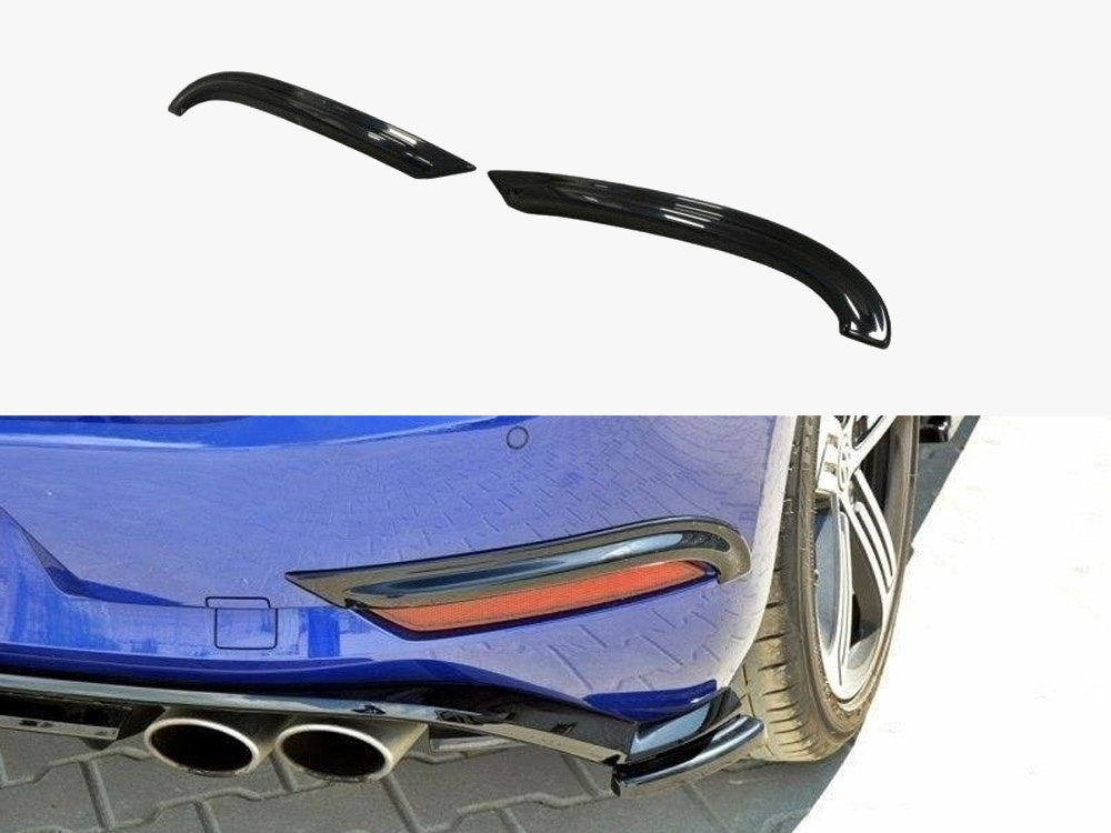 Maxton Design Rear Frames For Lights VW Golf 7 R / R-Line Facelift - Carbon Look - VW-GO-7F-R-RV1C - Image 1