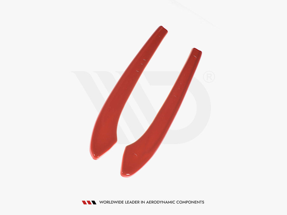 Rear Side Splitters V.2 VW Golf 7 R Variant Facelift - Carbon Look