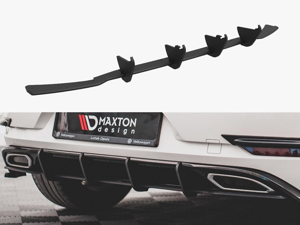 Maxton Design Street PRO Rear Diffuser VW Golf R-Line Mk7 Facelift - VWGO7FRLINECNC-RS1B - Image 1