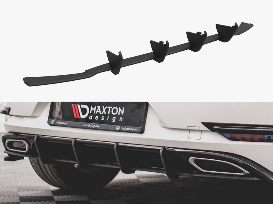 Maxton Design Street PRO Rear Diffuser VW Golf R-Line Mk7 Facelift - VWGO7FRLINECNC-RS1B - Image 1