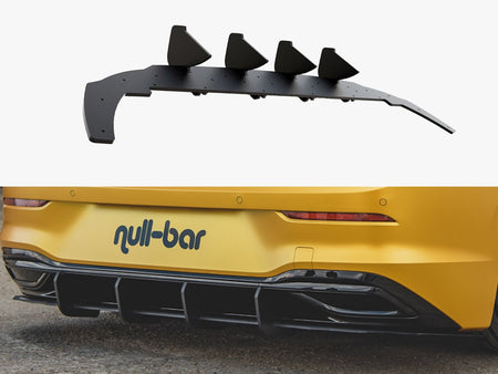 Maxton Design Street PRO Rear Diffuser V.1 VW Golf Mk8 - VWGO8CNC-RS1B - Image 1