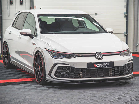 Maxton Design Street Pro Front Splitter Volkswagen Golf GTI / GTE / GTD / R-Line Mk8 - VWGO8GTICNC-FD1B - Image 2