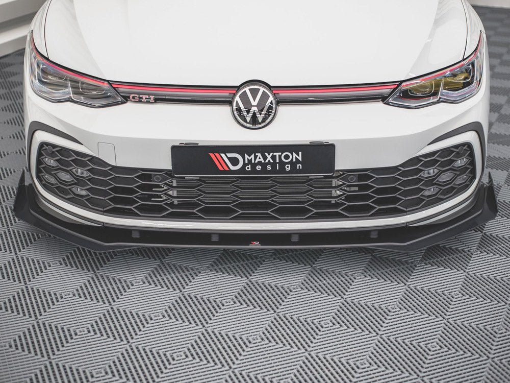 Maxton Design Street Pro Front Splitter + Flaps Volkswagen Golf GTI / GTE / GTD / R-Line Mk8 - VWGO8GTICNC-FD1B+FSF1G - Image 3