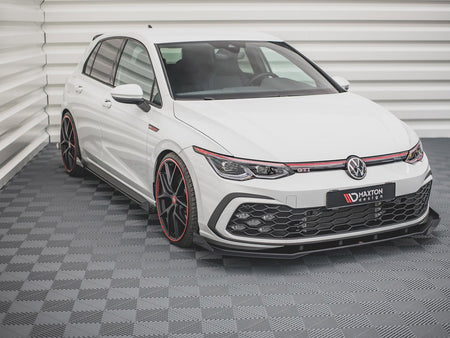 Maxton Design Street Pro Front Splitter + Flaps Volkswagen Golf GTI / GTE / GTD / R-Line Mk8 - VWGO8GTICNC-FD1B+FSF1G - Image 2