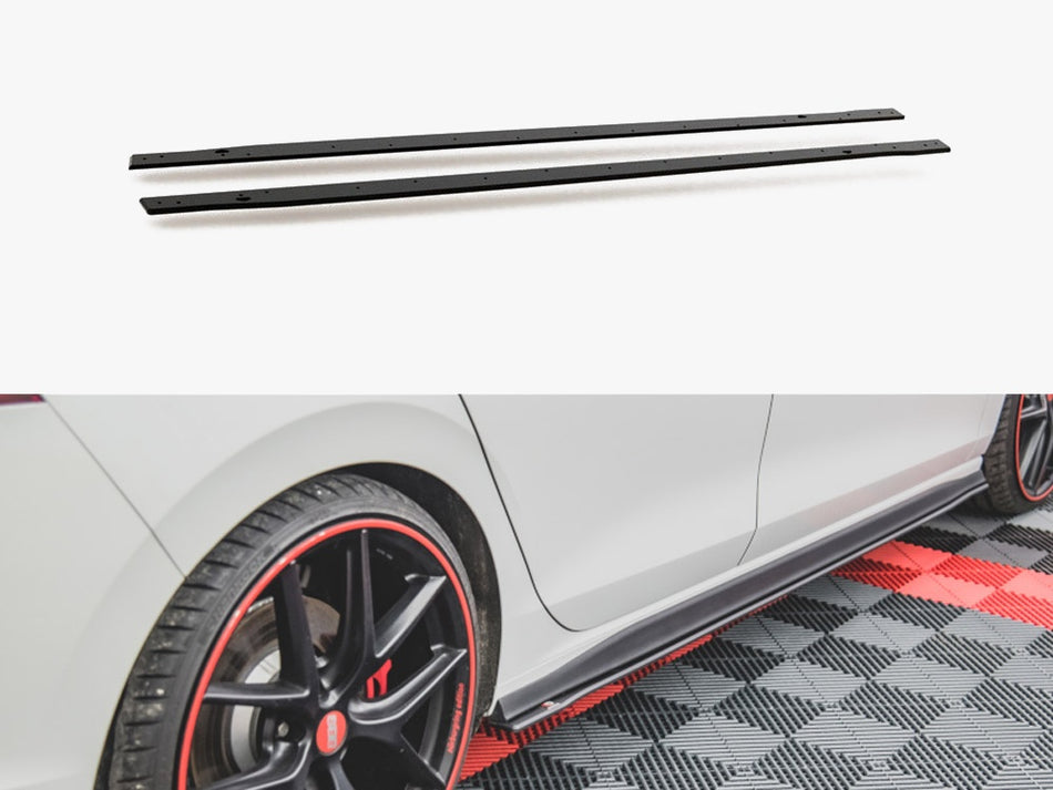 Maxton Design Street Pro Side Skirts Diffusers Volkswagen Golf GTI / GTE / GTI Clubsport / R-Line Mk8 - VWGO8GTICNC-SD1B - Image 1