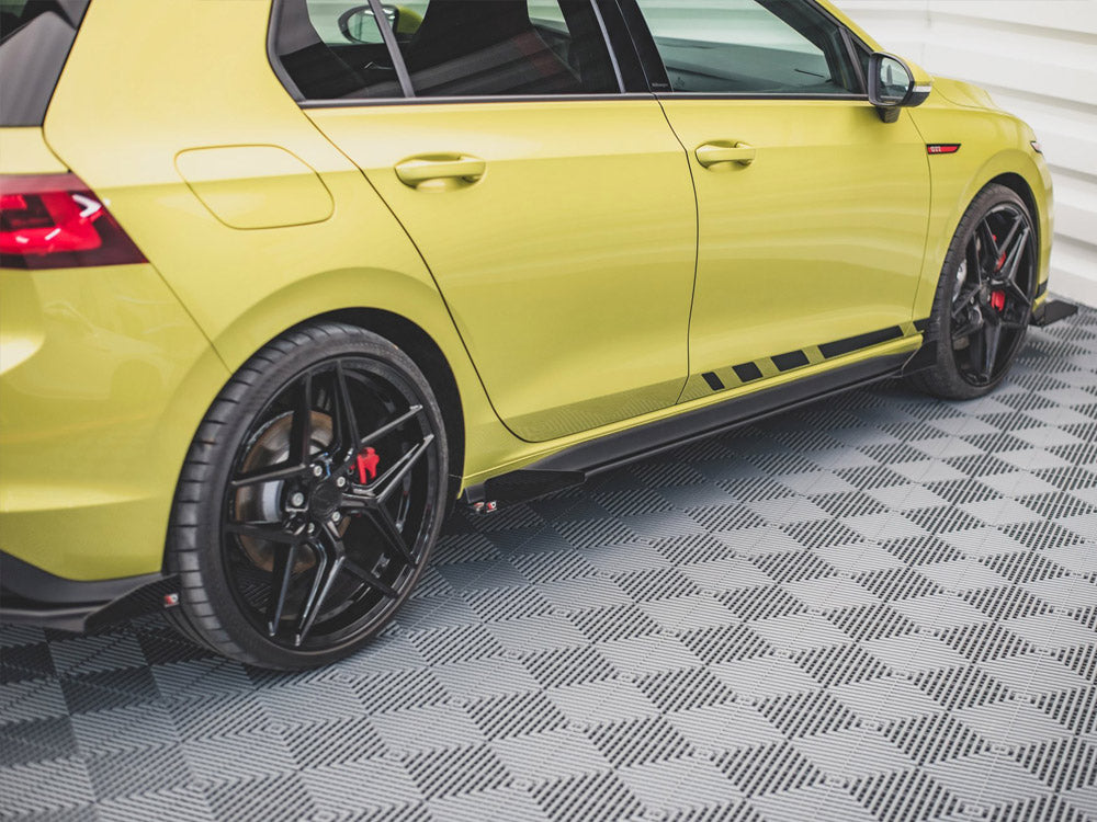 Maxton Design Street PRO Side Skirts Diffusers + Flaps Volkswagen Golf GTI / GTE / GTI Clubsport / R-Line Mk8 - VWGO8GTICNC-SD1B+SRF1G - Image 4