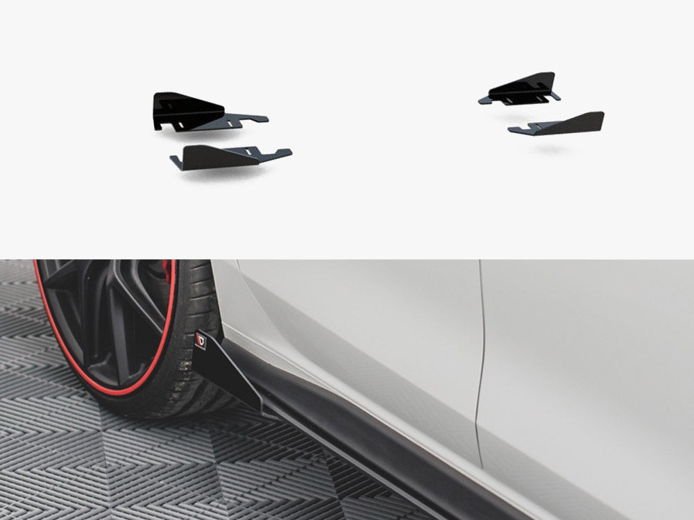 Maxton Design Side Flaps Volkswagen Golf GTI / GTE / GTI Clubsport / R-Line Mk8 - VWGO8GTICNC-SRF1G - Image 1