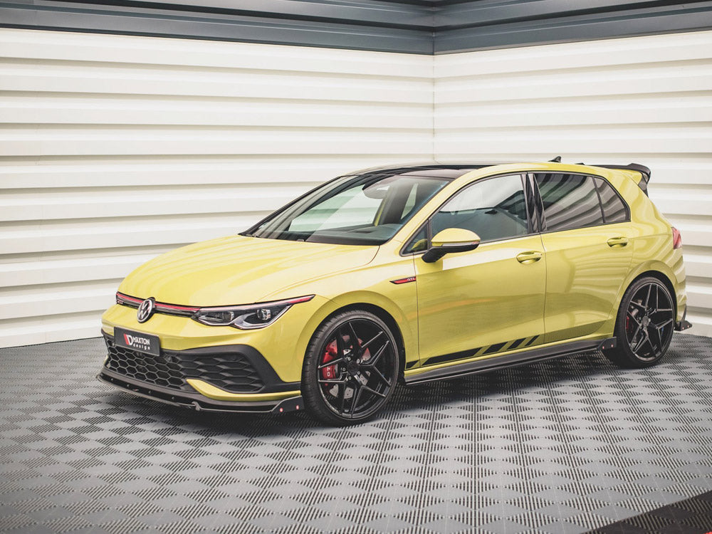Maxton Design Side Skirts Diffusers V.2 + Flaps Volkswagen Golf GTI / GTE / GTI Clubsport / GTD / R-Line Mk8 - VW-GO-8-GTI-SD2G+SF - Image 3