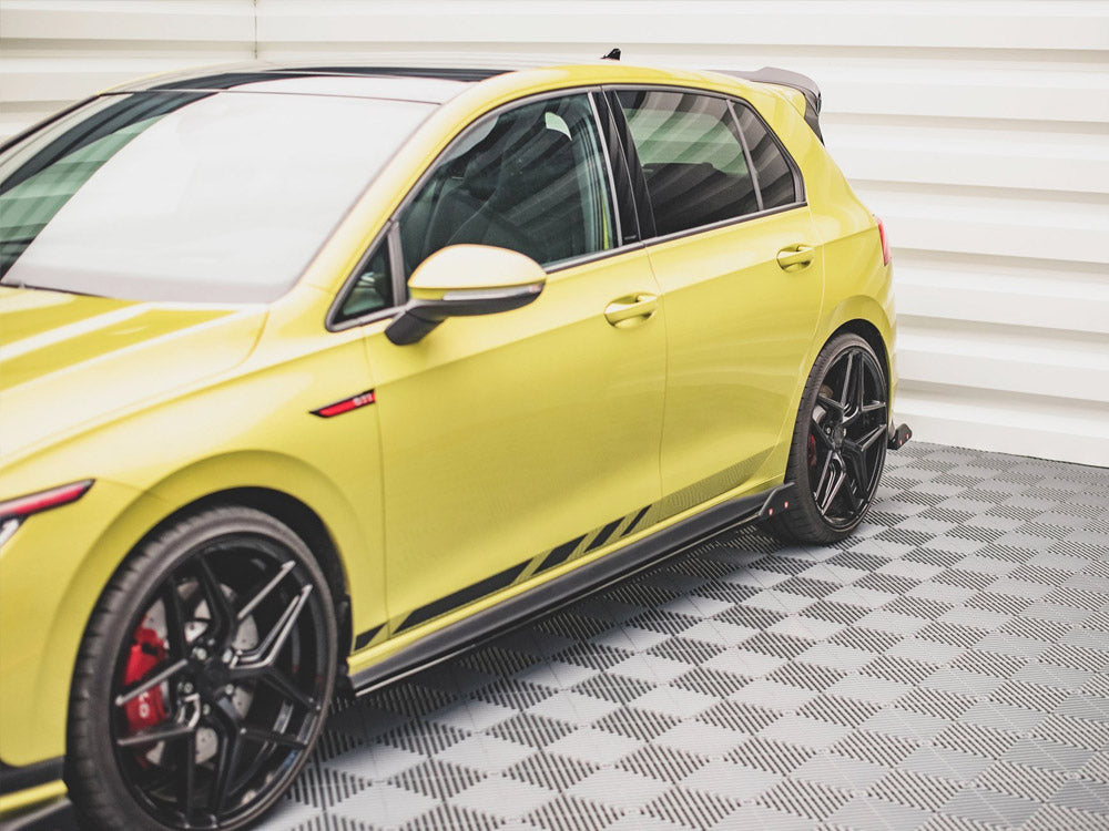 Maxton Design Side Skirts Diffusers V.2 + Flaps Volkswagen Golf GTI / GTE / GTI Clubsport / GTD / R-Line Mk8 - VW-GO-8-GTI-SD2G+SF - Image 4