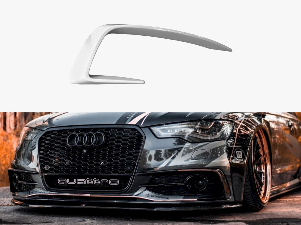 Maxton Design Frames For Lights Audi A6 C7 S-line (2011-2014) / S6 C7 (2012-2015) - AU-A6-C7-SLINE-FV1F - Image 1