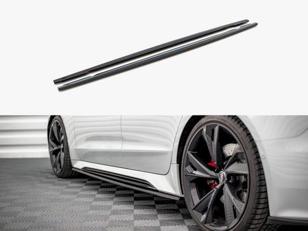 Maxton Design Side Skirts Splitters V.2 Audi RS7 C8 - AU-RS6-C8-SD2G - Image 1