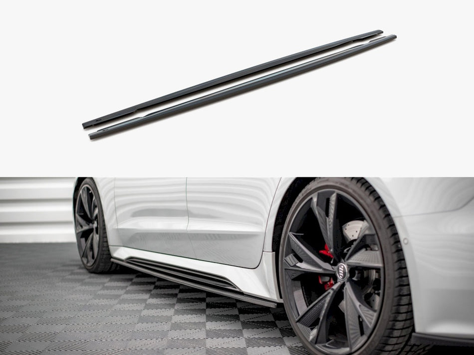 Maxton Design Side Skirts Splitters V.2 Audi RS7 C8 - AU-RS6-C8-SD2G - Image 1