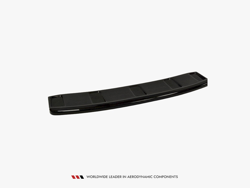 Central Rear Splitter Audi A7 S-line (Facelift) (Without Vertical Bars) (2014-2018) - Carbon Look