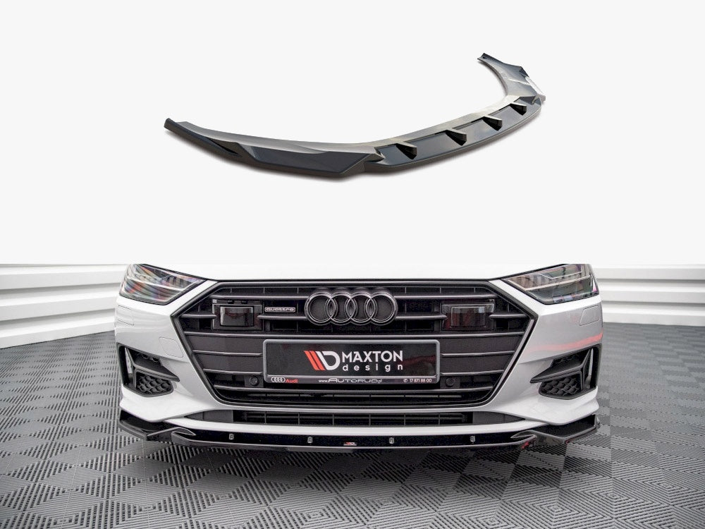 Maxton Design Front Splitter V2 Audi A7 C8 (2018-) - AU-A7-C8-FD2G - Image 1