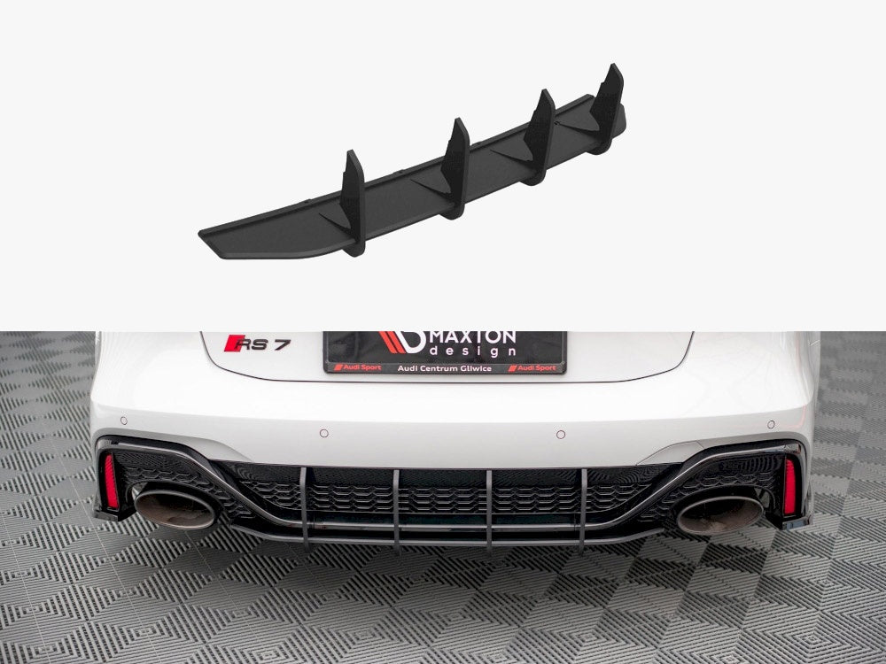 Maxton Design Street PRO Rear Diffuser Audi RS7 C8 / RS6 C8 - AURS7C8CNC-RS1B - Image 1