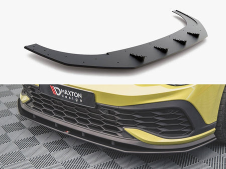 Maxton Design Street PRO Front Splitter VW Golf 8 GTI Clubsport - VWGO8GTICSCNC-FD1B - Image 1